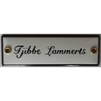 Naambord 12,5 x 4 cm